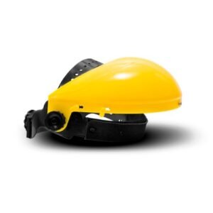Casquete porta visor amarillo con ajuste de rosca
