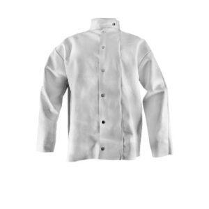 Chaqueta cuero soldador importada con Velcro e hilo Kevlar