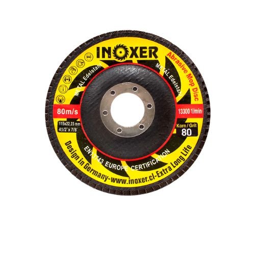 Disco traslapado INOXER 4 1/2 para metal