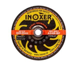Disco desbaste INOXER 180mm x 6 mm para metal