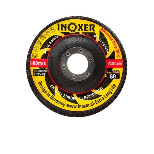 Disco Traslapado INOXER® 4 1/2" para Metal – Grano 40/60/80 - Imagen 2