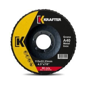 Disco traslapado Krafter 4 1/2 para metal e inoxidable